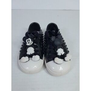 Mini Melissa Mickey Mouse Shoes Toddler Size 6 Polibolha Sneakers Black White